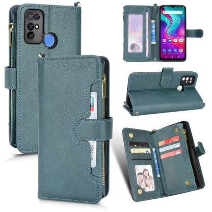 For Doogee X96 Pro Litchi Texture Zipper Leather Phone Case(Green) - Doogee Cases by buy2fix | Online Shopping UK | buy2fix