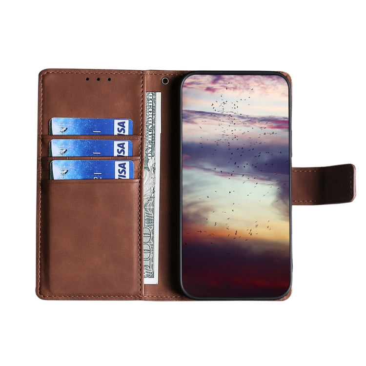 For Blackview A70 Skin Feel Crocodile Magnetic Clasp Leather Phone Case(Brown) - More Brand by buy2fix | Online Shopping UK | buy2fix