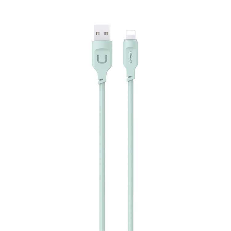 USAMS US-SJ565 8 Pin Fast Charing Data Cable with Light, Length: 1.2m(Green) - Normal Style Cable by USAMS | Online Shopping UK | buy2fix