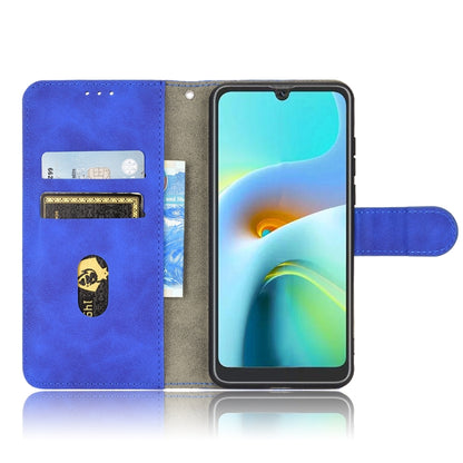 For Blackview A50 Skin Feel Magnetic Flip Leather Phone Case(Blue) - More Brand by buy2fix | Online Shopping UK | buy2fix