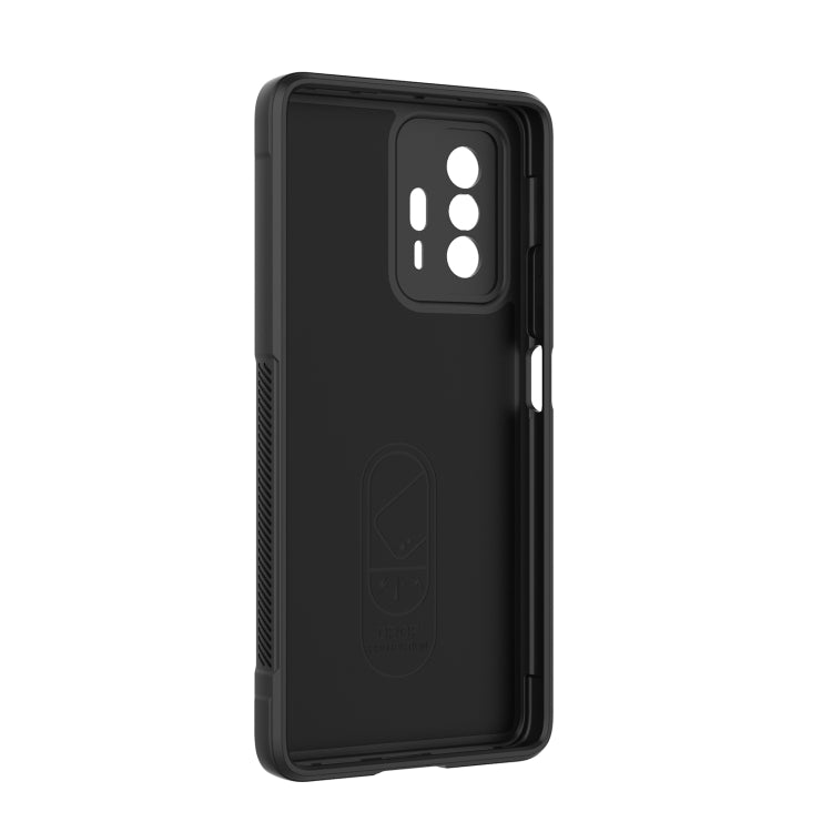 For Xiaomi 11T Magic Shield TPU + Flannel Phone Case(Dark Green) - Xiaomi Cases by buy2fix | Online Shopping UK | buy2fix