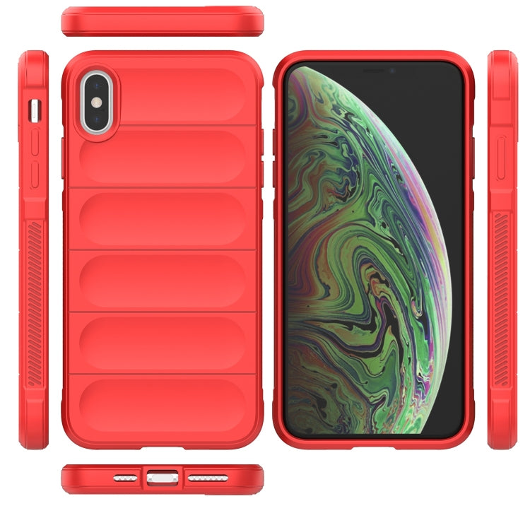 For iPhone XS Max Magic Shield TPU + Flannel Phone Case(Grey) - More iPhone Cases by buy2fix | Online Shopping UK | buy2fix