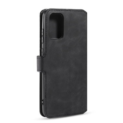 For Galaxy S20 DG.MING Retro Oil Side Horizontal Flip Case with Holder & Card Slots & Wallet(Black) - Galaxy Phone Cases by DG.MING | Online Shopping UK | buy2fix