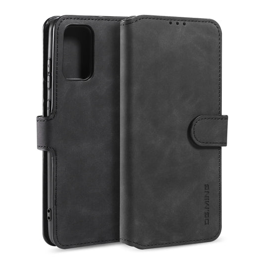 For Galaxy S20 Ultra DG.MING Retro Oil Side Horizontal Flip Case with Holder & Card Slots & Wallet(Black) - Galaxy Phone Cases by DG.MING | Online Shopping UK | buy2fix