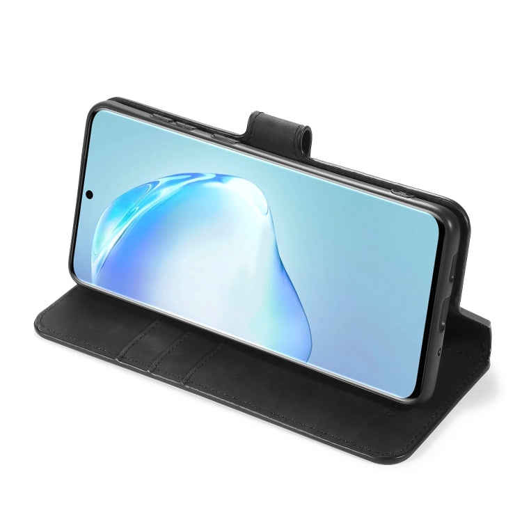 For Galaxy S20 Ultra DG.MING Retro Oil Side Horizontal Flip Case with Holder & Card Slots & Wallet(Black) - Galaxy Phone Cases by DG.MING | Online Shopping UK | buy2fix