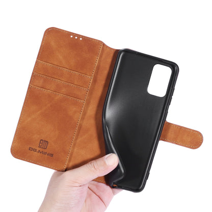 For Galaxy S20 Ultra DG.MING Retro Oil Side Horizontal Flip Case with Holder & Card Slots & Wallet(Brown) - Galaxy Phone Cases by DG.MING | Online Shopping UK | buy2fix