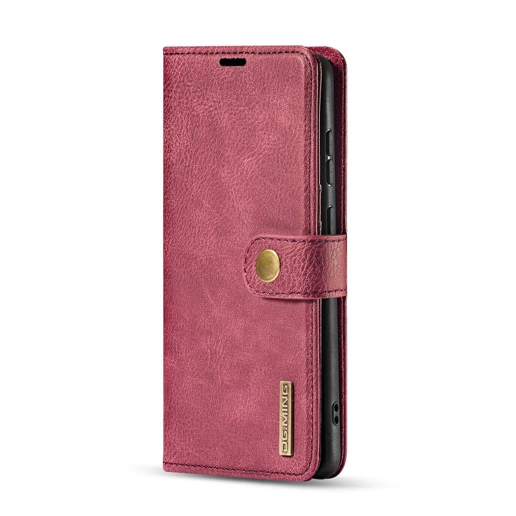 For Galaxy S20 DG.MING Crazy Horse Texture Flip Detachable Magnetic Leather Case with Holder & Card Slots & Wallet(Red) - Galaxy Phone Cases by DG.MING | Online Shopping UK | buy2fix