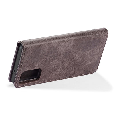 For Galaxy S20+ DG.MING Crazy Horse Texture Flip Detachable Magnetic Leather Case with Holder & Card Slots & Wallet(Grey) - Galaxy Phone Cases by DG.MING | Online Shopping UK | buy2fix