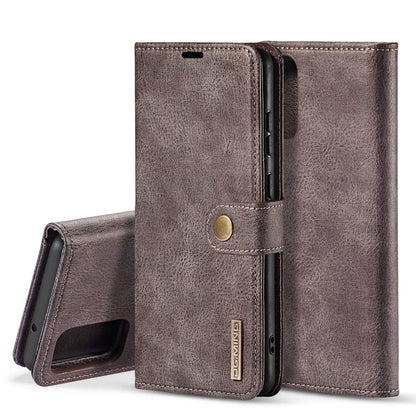 For Galaxy S20 Ultra DG.MING Crazy Horse Texture Flip Detachable Magnetic Leather Case with Holder & Card Slots & Wallet(Grey) - Galaxy Phone Cases by DG.MING | Online Shopping UK | buy2fix