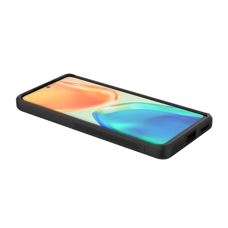 For vivo S15 Pro 5G Magic Shield TPU + Flannel Phone Case(Dark Blue) - vivo Cases by buy2fix | Online Shopping UK | buy2fix