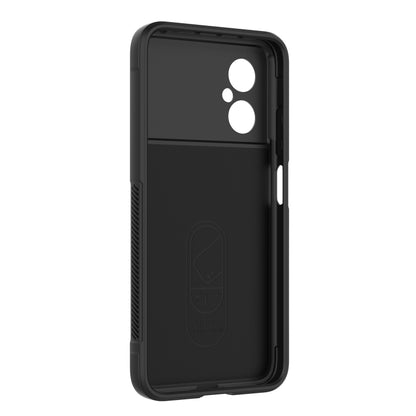 For Xiaomi Poco M4 5G Magic Shield TPU + Flannel Phone Case(Black) - Xiaomi Cases by buy2fix | Online Shopping UK | buy2fix