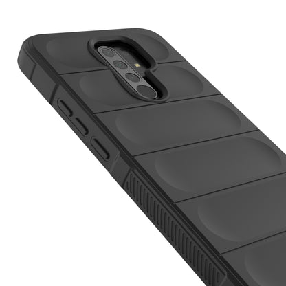 For Xiaomi Redmi 9 Magic Shield TPU + Flannel Phone Case(Dark Blue) - Xiaomi Cases by buy2fix | Online Shopping UK | buy2fix