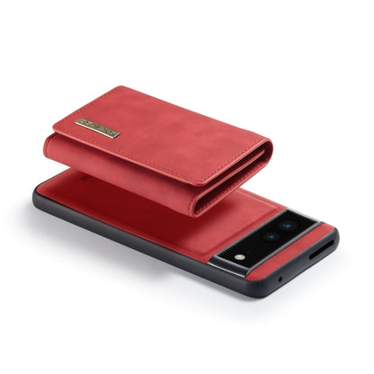 For Google Pixel 7 5G DG.MING M1 Series 3-Fold Multi Card Wallet + Magnetic Phone Case(Red) - Google Cases by DG.MING | Online Shopping UK | buy2fix