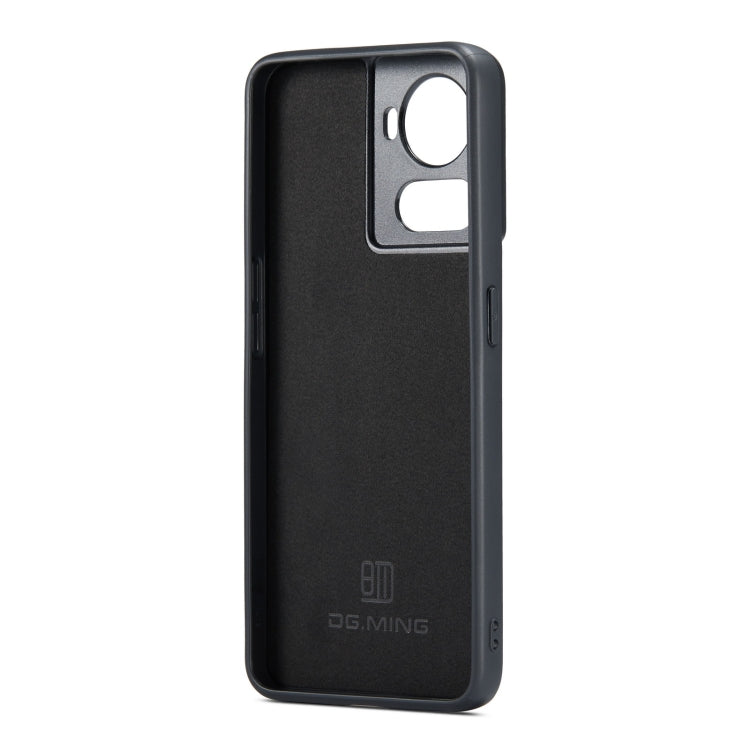 For OnePlus Ace/10R DG.MING M2 Series 3-Fold Multi Card Bag Phone Case(Black) - OnePlus Cases by DG.MING | Online Shopping UK | buy2fix