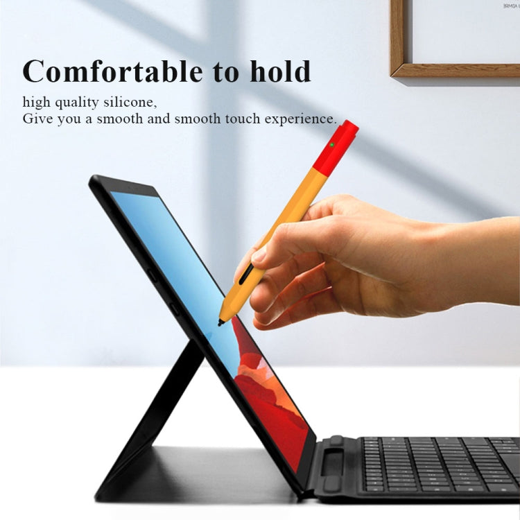 Contrasting Color Series Liquid Silicone Protective Case For MicroSoft Surface Pen(Black) - Pencil Accessories by buy2fix | Online Shopping UK | buy2fix