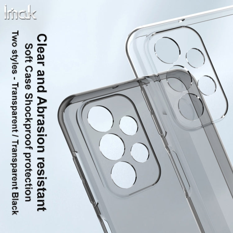 For Samsung Galaxy A23 4G IMAK UX-5 Series Claer TPU Phone Case(Transparent Black) - Galaxy Phone Cases by imak | Online Shopping UK | buy2fix