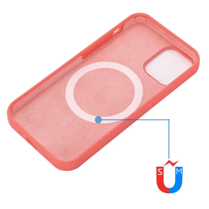 For iPhone 14 Pro Shockproof Silicone Magsafe Case(Pink Orange) - iPhone 14 Pro Cases by buy2fix | Online Shopping UK | buy2fix