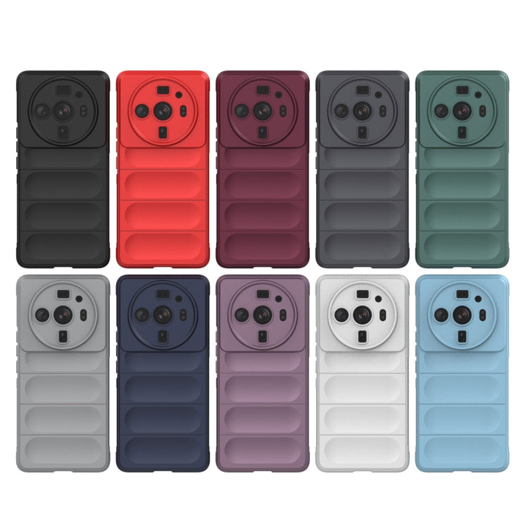 For Xiaomi 12S Ultra Magic Shield TPU + Flannel Phone Case(Grey) - Xiaomi Cases by buy2fix | Online Shopping UK | buy2fix