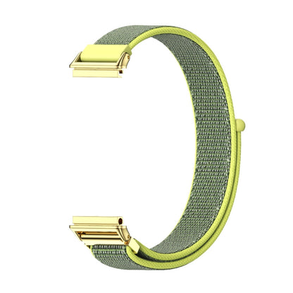 For Huawei Band 7 / 7 NFC Mijobs Breathable Nylon Watch Band(Bright Gold) - Watch Bands by MIJOBS | Online Shopping UK | buy2fix