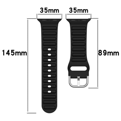 Ocean Ripple Watch Band For Apple Watch Series 8&7 45mm / SE 2&6&SE&5&4 44mm(Spearmint Green) - Watch Bands by buy2fix | Online Shopping UK | buy2fix