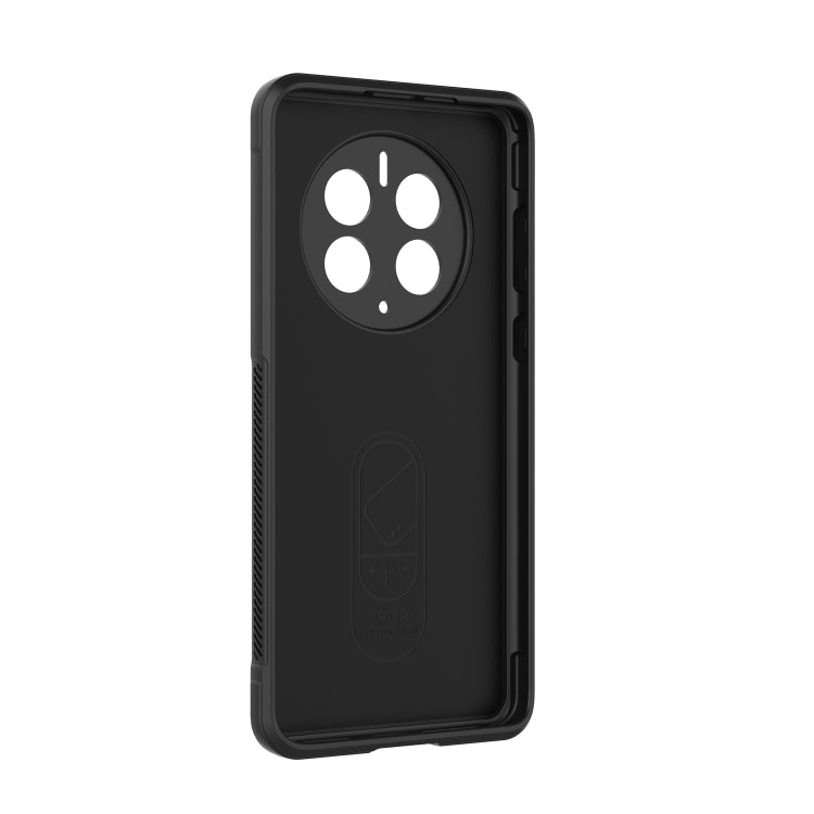 For Huawei Mate 50 Pro Magic Shield TPU + Flannel Phone Case(Black) - Huawei Cases by buy2fix | Online Shopping UK | buy2fix