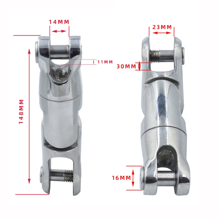 Three Stage 10-12mm 316 Stainless Steel Marine Anchor Rotary Joint - Marine Accessories & Parts by buy2fix | Online Shopping UK | buy2fix