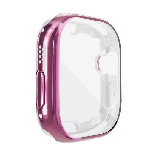 For Apple Watch 8 / 7 45mm All-inclusive Plating TPU Shockproof Case(Pink) - Watch Cases by buy2fix | Online Shopping UK | buy2fix