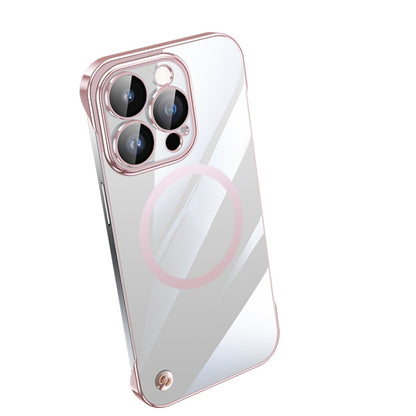 For iPhone 13 Pro Max Electroplating Frameless Magsafe Magnetic PC Phone Case(Pink) - iPhone 13 Pro Max Cases by buy2fix | Online Shopping UK | buy2fix