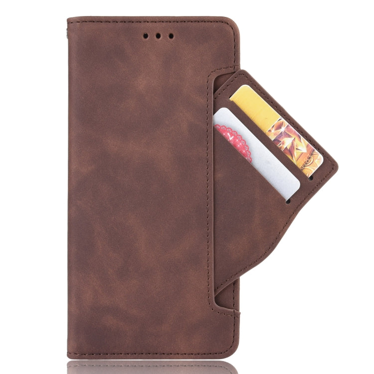 For Blackview OSCAL C80 Skin Feel Calf Texture Card Slots Leather Phone Case(Brown) - More Brand by buy2fix | Online Shopping UK | buy2fix