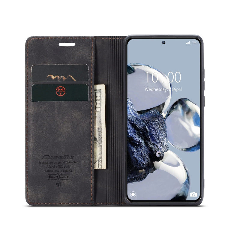 For Xiaomi 12T / 12T Pro CaseMe 013 Multifunctional Horizontal Flip Leather Phone Case(Coffee) - Xiaomi Cases by CaseMe | Online Shopping UK | buy2fix