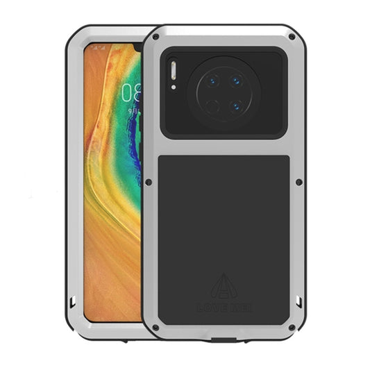 For Huawei Mate 30 LOVE MEI Metal Shockproof Waterproof Dustproof Protective Case(Silver) - Huawei Cases by LOVE MEI | Online Shopping UK | buy2fix