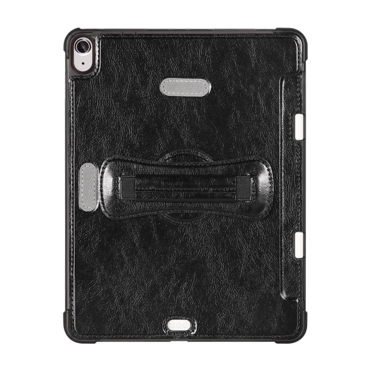 For iPad Air 11 2024 / Air 4 / Air 5 360 Degree Rotation Handheld Leather Back Tablet Case with Pencil Slot(Black) - iPad Air (2022) / (2020) 10.9 Cases by buy2fix | Online Shopping UK | buy2fix