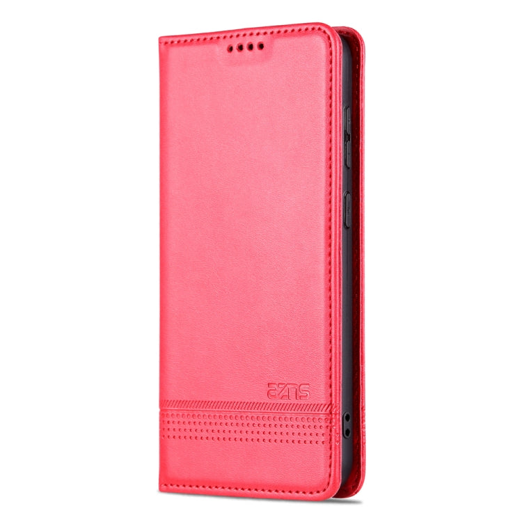 For Samsung Galaxy S23+ 5G AZNS Magnetic Calf Texture Flip Leather Phone Case(Red) - Galaxy S23+ 5G Cases by AZNS | Online Shopping UK | buy2fix