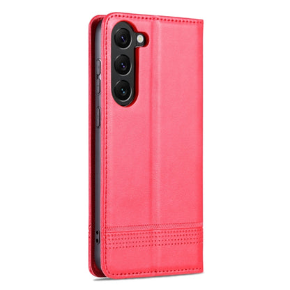 For Samsung Galaxy S23+ 5G AZNS Magnetic Calf Texture Flip Leather Phone Case(Red) - Galaxy S23+ 5G Cases by AZNS | Online Shopping UK | buy2fix