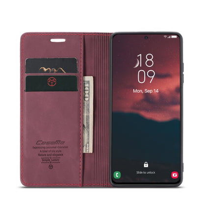 For Samsung Galaxy S23+ 5G CaseMe 013 Multifunctional Horizontal Flip Leather Phone Case(Wine Red) - Galaxy S23+ 5G Cases by CaseMe | Online Shopping UK | buy2fix