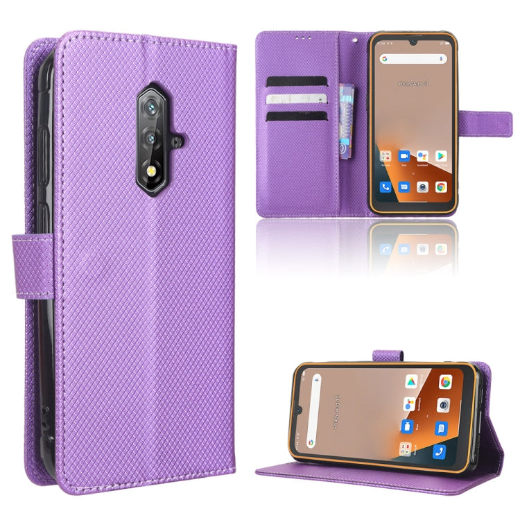 For Blackview BV5200 Diamond Texture Leather Phone Case(Purple) - More Brand by buy2fix | Online Shopping UK | buy2fix