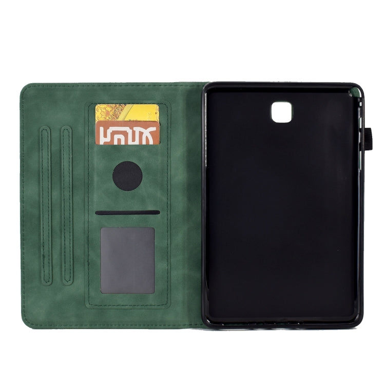 For Samsung Galaxy Tab A 8.0 T350 Tower Embossed Leather Smart Tablet Case(Green) - Other Galaxy Tab PC by buy2fix | Online Shopping UK | buy2fix