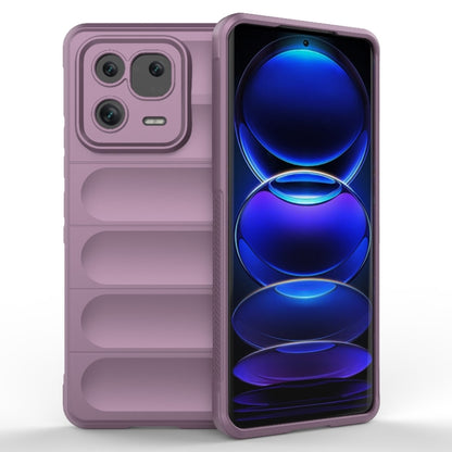 For Xiaomi 13 Pro 5G Magic Shield TPU + Flannel Phone Case(Purple) - 13 Pro Cases by buy2fix | Online Shopping UK | buy2fix
