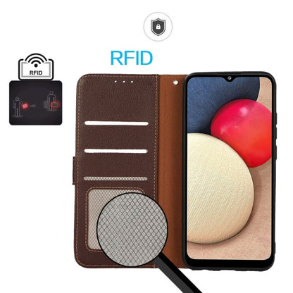 For Xiaomi Redmi K70 5G / K70 Pro 5G KHAZNEH Litchi Texture Leather RFID Phone Case(Brown) - K70 Cases by buy2fix | Online Shopping UK | buy2fix