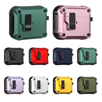 For AirPods 3 Eagle Shockproof Earphone Protective Case with Switch(Army Green) - For AirPods 3 by buy2fix | Online Shopping UK | buy2fix