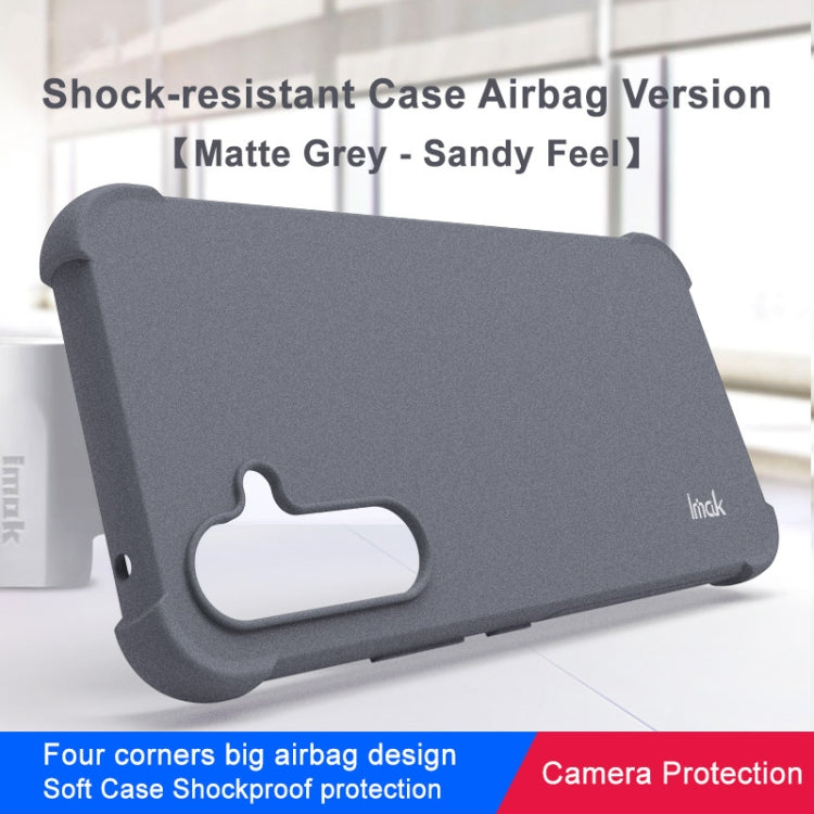 For Samsung Galaxy A54 5G imak Shockproof Airbag TPU Phone Case(Matte Grey) - Galaxy Phone Cases by imak | Online Shopping UK | buy2fix