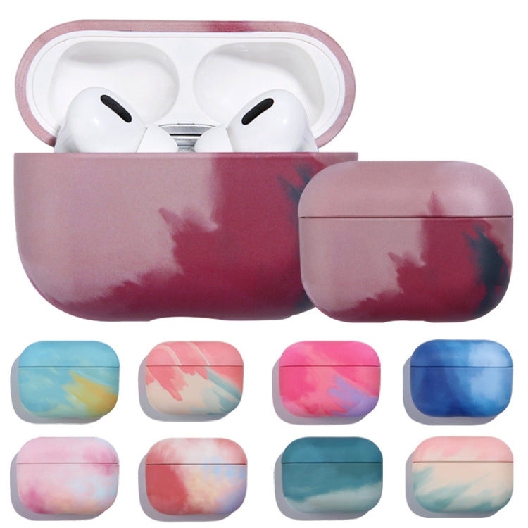 For AirPods 3 Ink Painting Water Sticker PC Earphone Case(Sea Blue) - For AirPods 3 by buy2fix | Online Shopping UK | buy2fix