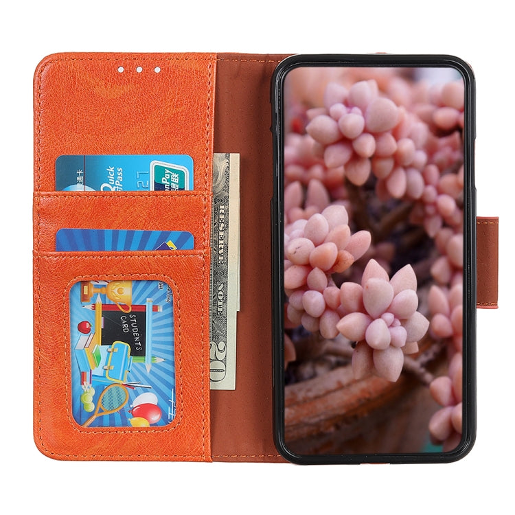 For OnePlus 11 5G Nappa Texture Flip Leather Phone Case(Orange) - OnePlus Cases by buy2fix | Online Shopping UK | buy2fix