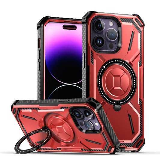 For iPhone 12 Pro Max Armor Series Holder Phone Case(Red) - iPhone 12 Pro Max Cases by buy2fix | Online Shopping UK | buy2fix