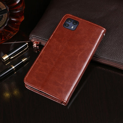 For Ulefone Note 14 idewei Crazy Horse Texture Leather Phone Case with Holder(Brown) - Ulefone Cases by idewei | Online Shopping UK | buy2fix