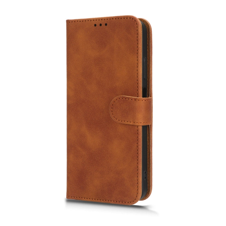 For Blackview A85 Skin Feel Magnetic Flip Leather Phone Case(Brown) - More Brand by buy2fix | Online Shopping UK | buy2fix