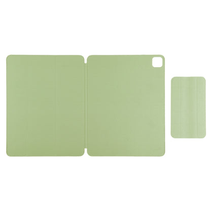 For iPad Air 13 2024 / Pro 12.9 2020 Active Buckle Magnetic PU Leather Tablet Case With Holder & Sleep / Wake-up Function(Light Green) - iPad Pro 12.9 (2020) Cases by buy2fix | Online Shopping UK | buy2fix