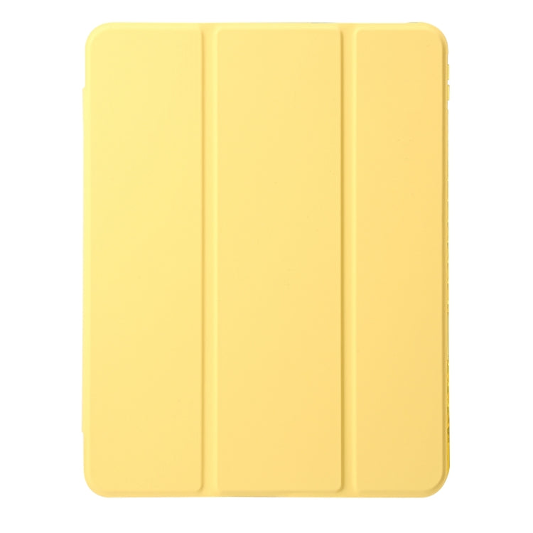 Clear Acrylic Leather Tablet Case For iPad Air 13 2024 / Pro 12.9 2022/ 2021 / 2020 / 2018(Yellow) - iPad Pro 12.9 (2022/2021) Cases by buy2fix | Online Shopping UK | buy2fix