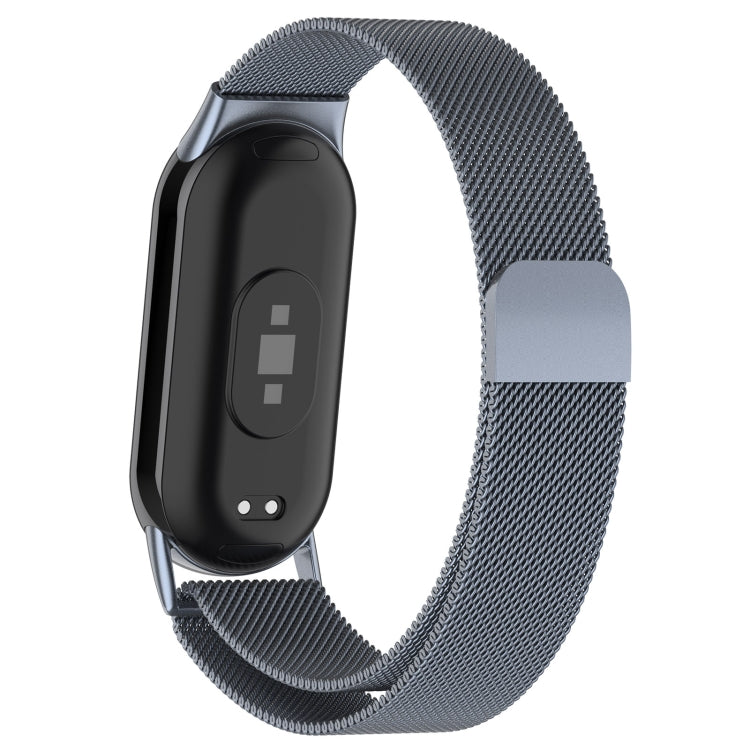 For Xiaomi Mi Band 8 Milanese Metal Watch Band(Space Grey) - Watch Bands by buy2fix | Online Shopping UK | buy2fix