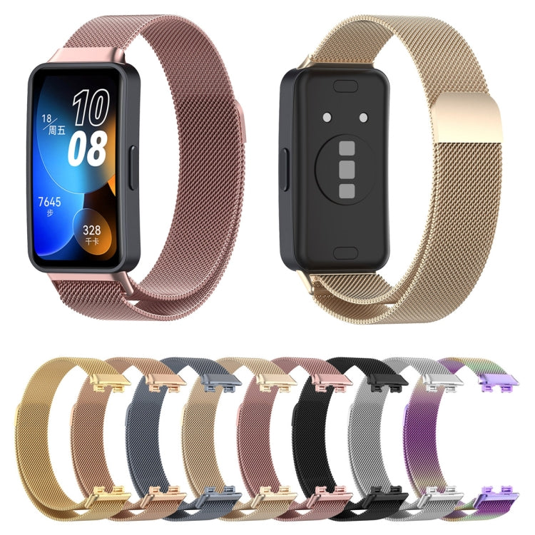 For Huawei Band 8 Milanese Metal Watch Band(Colorful) - Watch Bands by buy2fix | Online Shopping UK | buy2fix